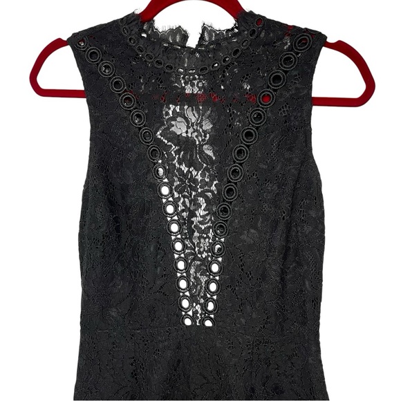 Free People x Saylor Cherie Black Lace Cocktail Mini Dress Women’s Small - Picture 5 of 12